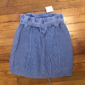 Never worn knit Free People mini skirt